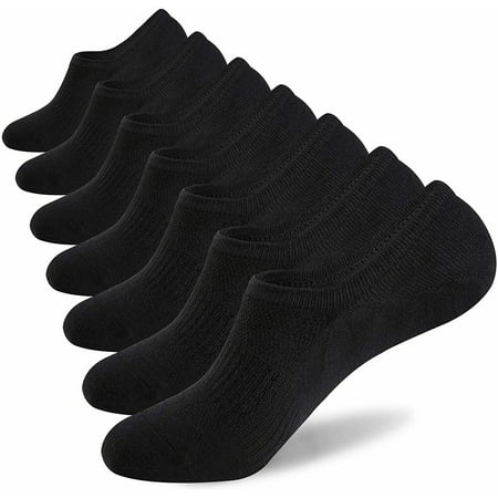 3-12 Pairs Mens No Show Invisible Nonslip Loafer Solid Boat Cotton Low Cut Socks
