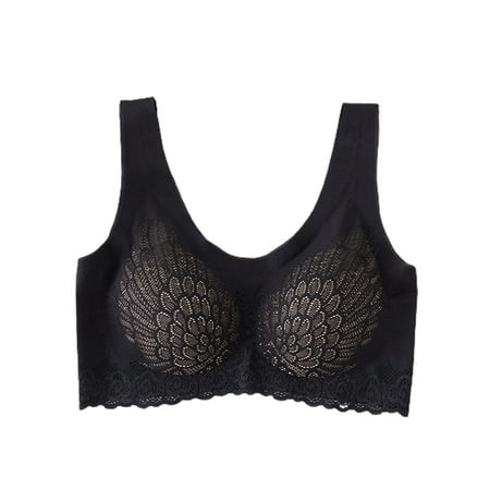 HEVIRGO Women Brassiere Seamless Solid Color Plus Size WIreless Padded Support Breast Lace Wide Shoulder Strap Sports Bra Women Inner Wear Clothes
HEVIRGO Women Brassiere Seamless Solid Color Plus Size WIreless Padded Support Breast Lace Wide Shoulder Strap Sports Bra Women Inner Wear Clothes
