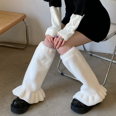 1 Pair Leg Warmers Smocked Lace Straight Plush Medium Tube Knee-length Warm Socks for Shopping
1 Pair Leg Warmers Smocked Lace Straight Plush Medium Tube Knee-length Warm Socks for Shopping