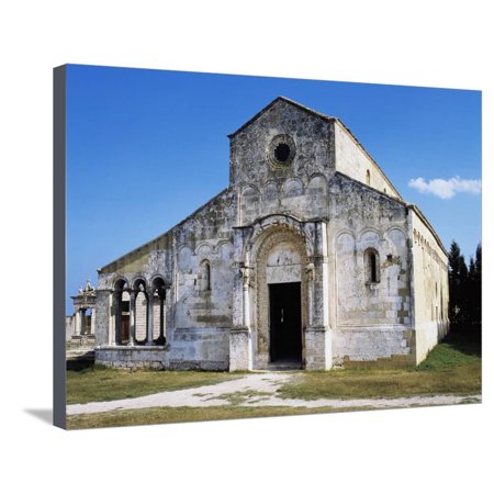Abbey of St Maria of Cerrate, 11th-13th Century, Near Squinzano, Salento, Apulia, Italy Stretched Canvas Print Wall Art