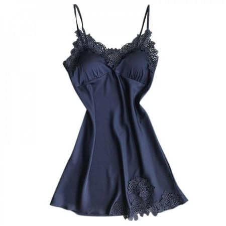 Sonbest Women Summer New Style Sexy Charming Shoulder Tape Wrapped Chest Lace Decor Nightgowns Blue XL
Sonbest Women Summer New Style Sexy Charming Shoulder Tape Wrapped Chest Lace Decor Nightgowns Blue XL