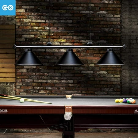 3 Light Pool Table Light Vintage Retro Kitchen Pendant Light with Matte Black Shade Modern Industrial Chandelier
3 Light Pool Table Light Vintage Retro Kitchen Pendant Light with Matte Black Shade Modern Industrial Chandelier