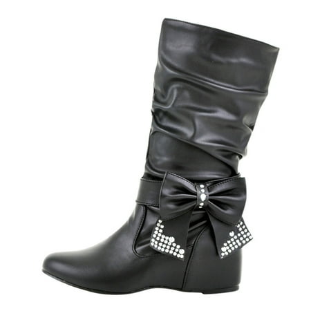 GNEIKDEING Retro Women Rhinestones Bow Tie Low Heeled Slip On Mid Calf Boots Round Toe Shoes Gift on Clearance
GNEIKDEING Retro Women Rhinestones Bow Tie Low Heeled Slip On Mid Calf Boots Round Toe Shoes Gift on Clearance