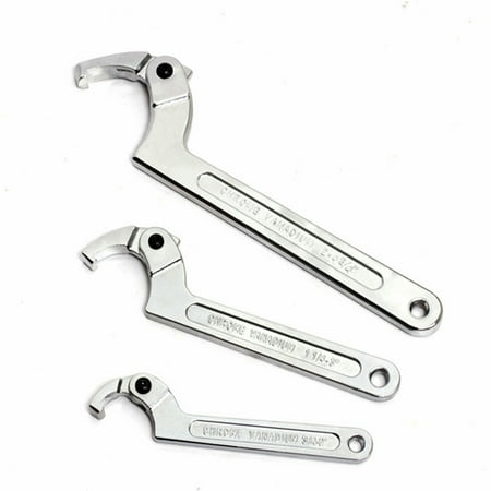 SENRISE C Shape Spanner Adjustable Wrench Chrome Metal Tool Durable 3 Size Silver Universal
SENRISE C Shape Spanner Adjustable Wrench Chrome Metal Tool Durable 3 Size Silver Universal