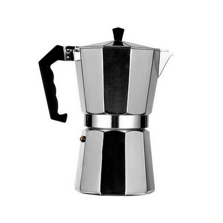 Heat Resistant Classic Italian Style Espresso Coffee Tea Maker Aluminum Coffee Maker 3/6/9/12Cup Stovetop Espresso Maker Moka Pot 9 CUP-450ML
Heat Resistant Classic Italian Style Espresso Coffee Tea Maker Aluminum Coffee Maker 3/6/9/12Cup Stovetop Espresso Maker Moka Pot 9 CUP-450ML