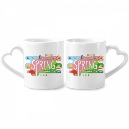 Spring Season Illustration Couple Porcelain Mug Set Cerac Lover Cup Heart Handle
Spring Season Illustration Couple Porcelain Mug Set Cerac Lover Cup Heart Handle