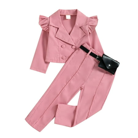 Dezsed 1-6 Years Fall Winter Baby Girl Outfit Set Long Sleeve Turndown Collar Set And Trousers With Belt Bag Kids Fashion Suit Girls Boutique Outfits Clearance
Dezsed 1-6 Years Fall Winter Baby Girl Outfit Set Long Sleeve Turndown Collar Set And Trousers With Belt Bag Kids Fashion Suit Girls Boutique Outfits Clearance