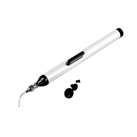 IC SMD Vacuum Sucking Pen Pick Up Hand + 3 Suction Headers Hand Tool