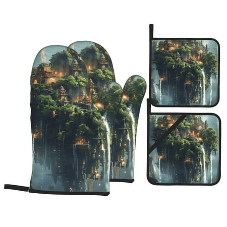 architectural art oven mitts and potholders 4-piece set oven mitts and insulated mitts for kitchen cooking baking and grilling
architectural art oven mitts and potholders 4-piece set oven mitts and insulated mitts for kitchen cooking baking and grilling