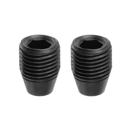 Uxcell CK5 M10x13-1 Hex Head Set Screws for CNC Lathe Turning Tool Holder 2 Pack