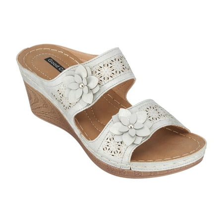 GC Shoes Womens Open Toe Memory Foam Wedge Sandals Summer Platform Heels Low Heeled Double Strap Slides Cie/Silver/7
GC Shoes Womens Open Toe Memory Foam Wedge Sandals Summer Platform Heels Low Heeled Double Strap Slides Cie/Silver/7