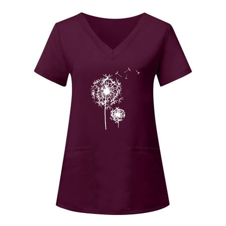 Women Scrubs Tops Short Sleeve T Shirt Soft And Comfortable Everyday Tee Nurse Workwear
Women Scrubs Tops Short Sleeve T Shirt Soft And Comfortable Everyday Tee Nurse Workwear