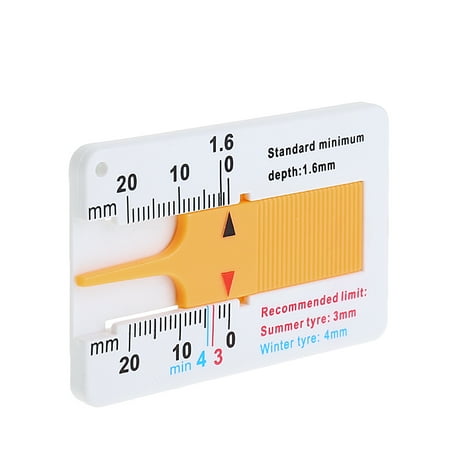 1Pc New Tyre Tread Depth Gauge Car Motorcycle Trailer Van Wheel Measure Tool