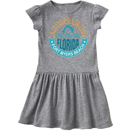 Inktastic Fort Myers Beach Florida Vacation Gift Toddler Girl Dress