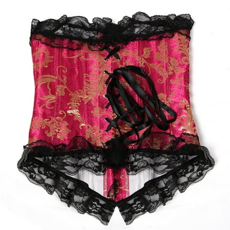 Shapers Women Lace Printed Back Lace Up Tummy Slimming Control Underbust Shaper Shapewear Underwear Corset Spandex no underwire sports bra Red
Shapers Women Lace Printed Back Lace Up Tummy Slimming Control Underbust Shaper Shapewear Underwear Corset Spandex no underwire sports bra Red