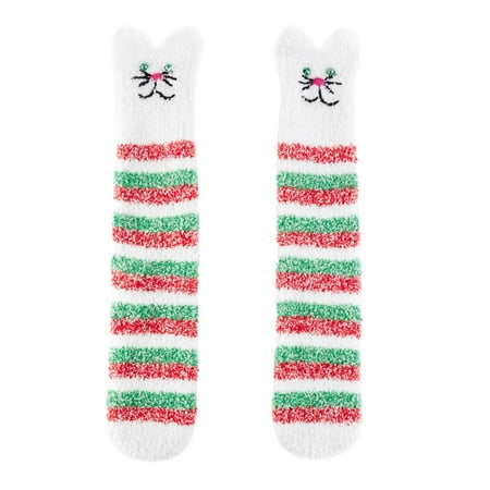 Christmas Women Cute Cat Pattern Stripe Socks Winter Mid-Tube Socks Warm Floor Novelty Slipper Stockings
Christmas Women Cute Cat Pattern Stripe Socks Winter Mid-Tube Socks Warm Floor Novelty Slipper Stockings