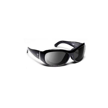 Briza Sharp View Gray Sunglasses, Glossy Blac - Small & Large