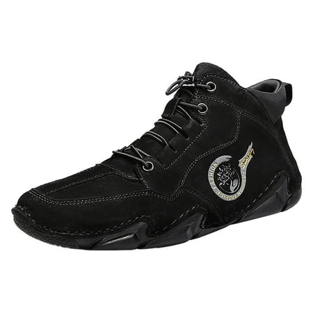 JHLZHS New Winter Men s Padded Leather Korean High Top Short Boots Sport Shoes Black
JHLZHS New Winter Men s Padded Leather Korean High Top Short Boots Sport Shoes Black
