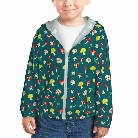Sun Hoodie for Kids Mushrooms Long Sleeve Swim Fishing Shirts Sun Protection Zip Up Jacket Clothing Athletic Hoodie
Sun Hoodie for Kids Mushrooms Long Sleeve Swim Fishing Shirts Sun Protection Zip Up Jacket Clothing Athletic Hoodie