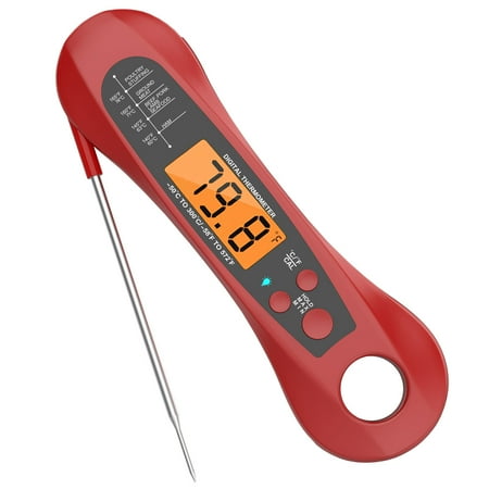 Ksruee Meat Thermometer - Digital Instant Read Thermometer for Cooking - Waterproof Food Thermometer with Folding Probe for Meat Steak Baking Outdoor Cooking Grilling BBQ
Ksruee Meat Thermometer - Digital Instant Read Thermometer for Cooking - Waterproof Food Thermometer with Folding Probe for Meat Steak Baking Outdoor Cooking Grilling BBQ