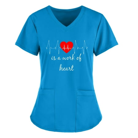 Cakiesky Women s Scrubs Top Comfort V-Neck Nursing T Shirts for Healthcare Workers Blue XXXL
Cakiesky Women s Scrubs Top Comfort V-Neck Nursing T Shirts for Healthcare Workers Blue XXXL
