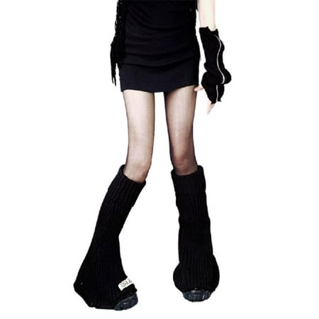 Goth Punk Knee High Foot Cover Socks Women Letters Rib Knit Street Leg Warmers
Goth Punk Knee High Foot Cover Socks Women Letters Rib Knit Street Leg Warmers