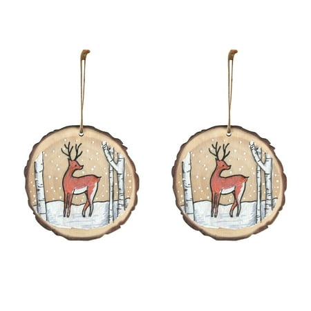 Buodes Macrame Wall Decor Lovely Christmas Round Wooden Hanging Animal Print Pendant
Buodes Macrame Wall Decor Lovely Christmas Round Wooden Hanging Animal Print Pendant