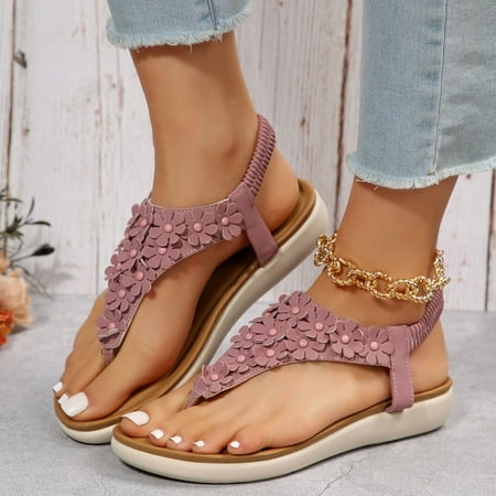 XIAQUJ Women Summer Flowers Beach Elastic Band Casual Open Toe Flat Soft Bottom Breathable Shoes Sandals Sandals for Women Pink 8(40)
XIAQUJ Women Summer Flowers Beach Elastic Band Casual Open Toe Flat Soft Bottom Breathable Shoes Sandals Sandals for Women Pink 8(40)