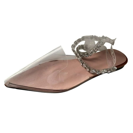 EHQJNJ Women s Sandals Comfortable Sparkly Sandals for Women Ladies Fashion Transparent Pointed Ankle Rhinestone Buckle Flat Bottom Sandals
EHQJNJ Women s Sandals Comfortable Sparkly Sandals for Women Ladies Fashion Transparent Pointed Ankle Rhinestone Buckle Flat Bottom Sandals