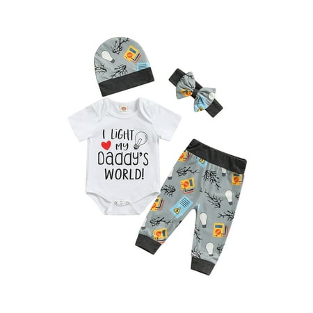 LisenraIn Newborn Baby Boys Long Pants Outfits Short Sleeve Romper Printed Long Pants Cute Hat Bow-Knot Headband Set
LisenraIn Newborn Baby Boys Long Pants Outfits Short Sleeve Romper Printed Long Pants Cute Hat Bow-Knot Headband Set