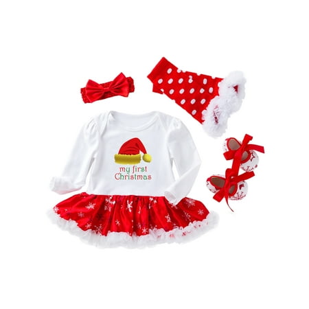 Frontwalk Infant Jumpsuit Dress Crew Neck 4 Pieces Outfits Long Sleeve Christmas Dresses Set Holiday Striped Xmas Dress Style C 73cm (6-12M)
Frontwalk Infant Jumpsuit Dress Crew Neck 4 Pieces Outfits Long Sleeve Christmas Dresses Set Holiday Striped Xmas Dress Style C 73cm (6-12M)