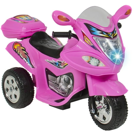 Kids Ride On Motorcycle 6V Toy Battery Powered Electric 3 Wheel Power Bicycle