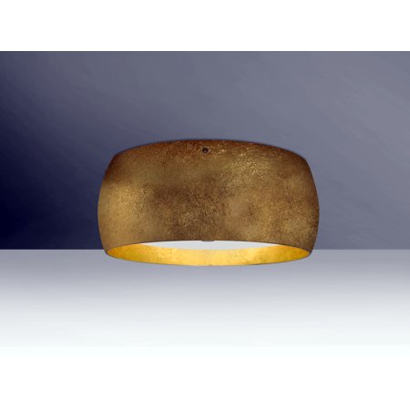 Besa Lighting 1KM-POGOGG-LED Satin Nickel Pogo 3 Light Led Flush Mount Ceiling Fixture