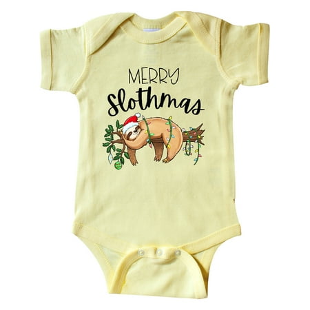 Inktastic Merry Slothmas Cute Christmas Sloth in Hat with Lights Gift Baby Boy or Baby Girl Bodysuit
Inktastic Merry Slothmas Cute Christmas Sloth in Hat with Lights Gift Baby Boy or Baby Girl Bodysuit