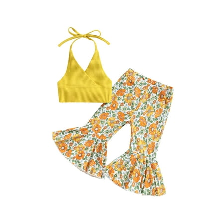 Bagilaanoe 2pcs Toddler Baby Girl Long Pants Set Sleeveless Crop Tops + Flare Trousers 12M 18M 24M 3T 4T 5T Kids Casual Easter Outfits
Bagilaanoe 2pcs Toddler Baby Girl Long Pants Set Sleeveless Crop Tops + Flare Trousers 12M 18M 24M 3T 4T 5T Kids Casual Easter Outfits