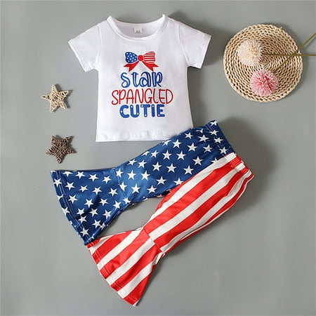 Hunpta Toddler Kids Girls 4th Of July Words Short Sleeve Independence Day T Shirt Tops Pants 2pcs Outfits Set
Hunpta Toddler Kids Girls 4th Of July Words Short Sleeve Independence Day T Shirt Tops Pants 2pcs Outfits Set