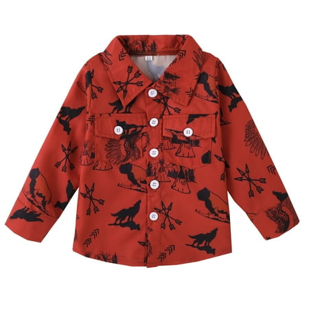 Toddler Boys Long Sleeve Winter Shirt Tops Coat Outwear For Babys Clothes Animal Prints
Toddler Boys Long Sleeve Winter Shirt Tops Coat Outwear For Babys Clothes Animal Prints