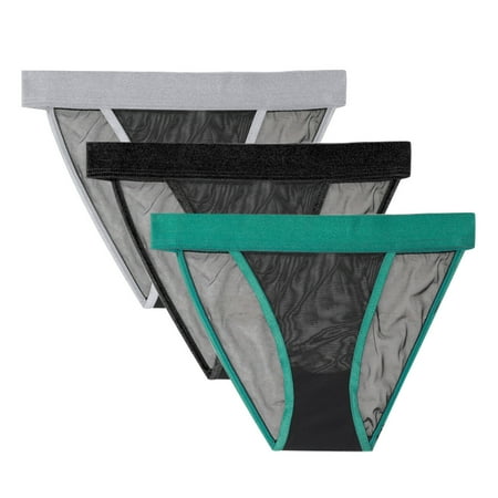 CLZOUD See Through Lingerie for Women Cotton Blends 3PC Women s Cool Comfortable Solid Color Invisible Mesh Briefs Underwear L
CLZOUD See Through Lingerie for Women Cotton Blends 3PC Women s Cool Comfortable Solid Color Invisible Mesh Briefs Underwear L