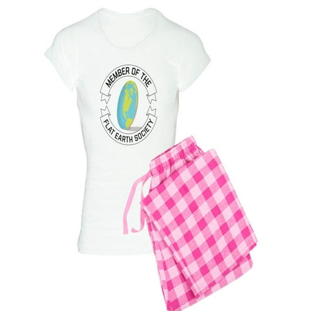 CafePress - Flat Earth Society - Women s Light Pajamas
