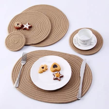 Farfi Hand-Woven Cotton Thread Anti-Scalding Heat-Insulating Home Dining Table Mat
Farfi Hand-Woven Cotton Thread Anti-Scalding Heat-Insulating Home Dining Table Mat