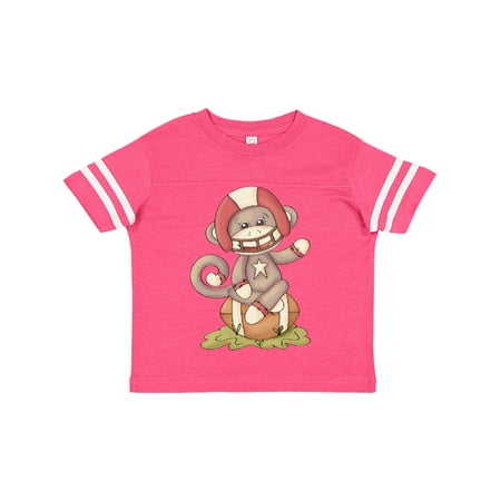 Inktastic Football Monkey Gift Toddler Boy Girl T-Shirt