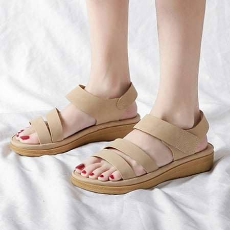 EQWLJWE Women s Shoes Bohemian Low-heeled Casual Thick Sole Fashion Comfortable Wear-resistant Sandals Women s Sandals Holiday Clearance
EQWLJWE Women s Shoes Bohemian Low-heeled Casual Thick Sole Fashion Comfortable Wear-resistant Sandals Women s Sandals Holiday Clearance