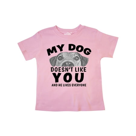 Inktastic My Dog Doesn t Like You and He Likes Everyone Gift Toddler Boy or Toddler Girl T-Shirt
Inktastic My Dog Doesn t Like You and He Likes Everyone Gift Toddler Boy or Toddler Girl T-Shirt