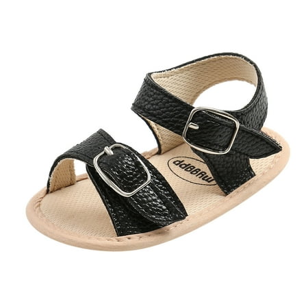 Relanfenk Baby Sandals Boys Girls Soft Non-Slip Rubber Sole Summer Flat Walking Shoes