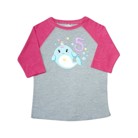 Inktastic Happy 5th Birthday with Cute Narwhal Stars and Bubbles Gift Toddler Boy or Toddler Girl T-Shirt
Inktastic Happy 5th Birthday with Cute Narwhal Stars and Bubbles Gift Toddler Boy or Toddler Girl T-Shirt
