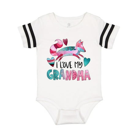 Inktastic I Love My Grandma Pink and Blue Fox with Hearts Gift Baby Boy or Baby Girl Bodysuit 
Inktastic I Love My Grandma Pink and Blue Fox with Hearts Gift Baby Boy or Baby Girl Bodysuit