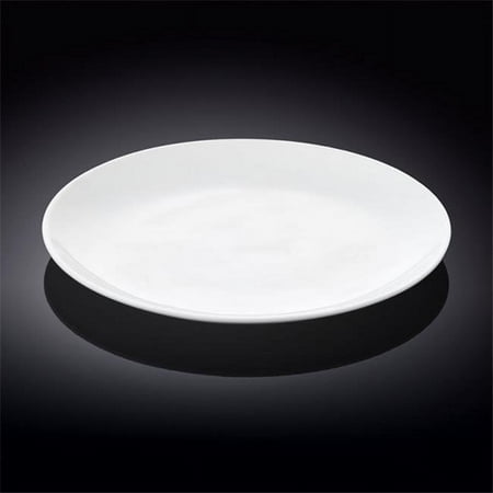 Wilmax 991015 10 in. Rolled Rim Dinner Plate White - Pack of 24