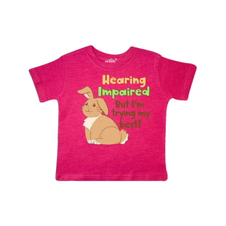 Inktastic Hearing Impaired but I m Trying my Best Cute Brown Bunny Gift Toddler Boy or Toddler Girl T-Shirt
Inktastic Hearing Impaired but I m Trying my Best Cute Brown Bunny Gift Toddler Boy or Toddler Girl T-Shirt