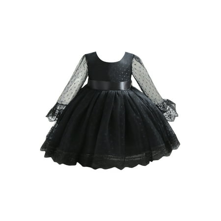 RSRZRCJ Baby Girls Long Sleeve Dress with Mesh Lace Flowers Solid Color Crew Neck Little Princess Dress
RSRZRCJ Baby Girls Long Sleeve Dress with Mesh Lace Flowers Solid Color Crew Neck Little Princess Dress