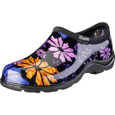 Sloggers Flower Power Women s Garden/Rain Shoes 10 US Black